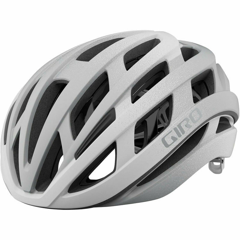 EX Display Giro Helios Spherical Road Helmet Matt White / Silver - L - 59-63 CM