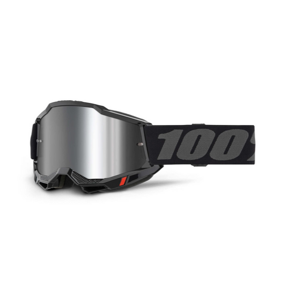 100% Accuri 2 Goggle Black / Mirror Silver Lens
