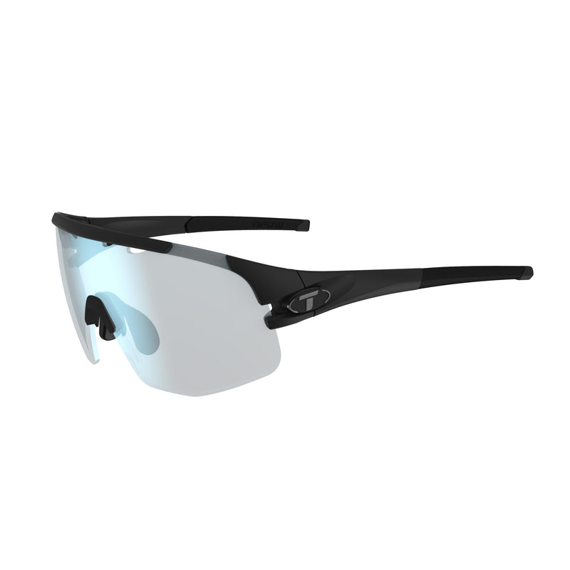 Tifosi Sledge Lite Fototec Single Lens Sunglasses Matt Black Clarion Blue