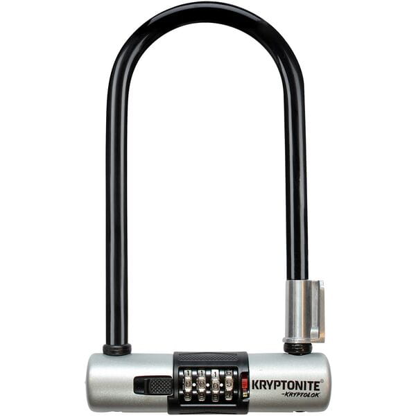 Kryptonite Kryptolok Combo Standard U-Lock With Bracket Sold Secure Gold Black / Silver
