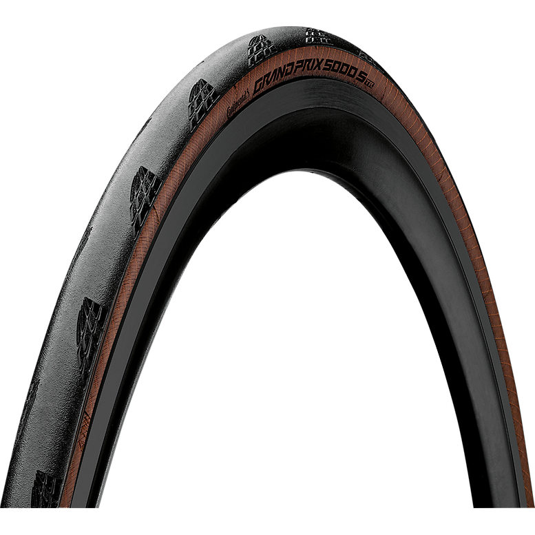 EX Display Continental Grand Prix 5000S TR Road Clincher Tyres Black / Transparent - 700 X 28C