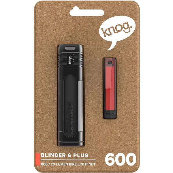 Knog Blinder Pro 600 + Plus Twin Pack Rear Light Set Black