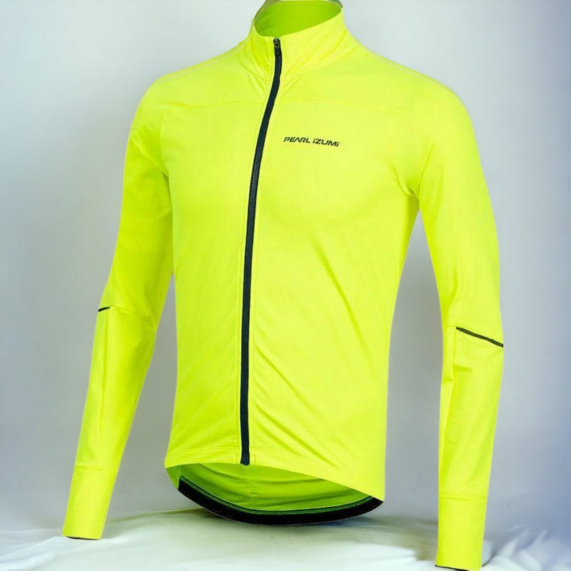 EX Display Pearl Izumi Men's Attack Thermal Jersey Screaming Yellow - XX Large