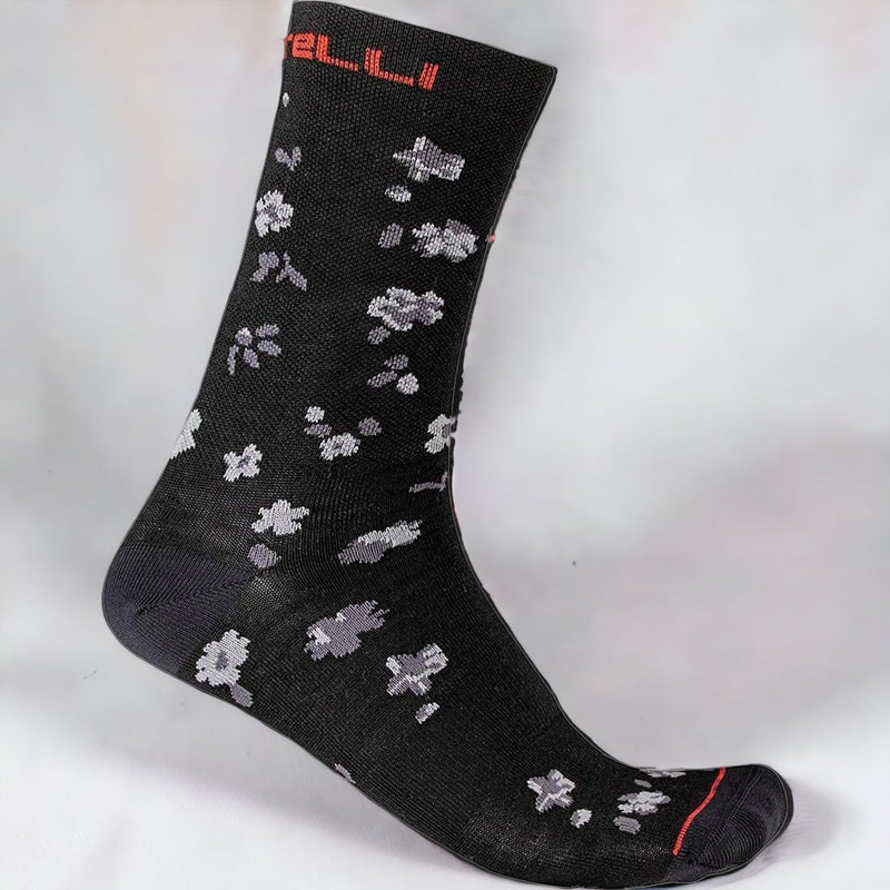 EX Display Castelli Fuga 18 Socks Black / Dark Grey - XX Large