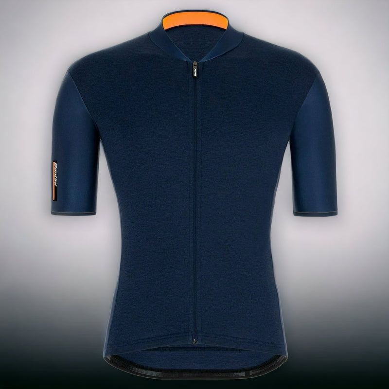 EX Display Santini SS21 Color Short Sleeve Jersey Nautica Blue - Extra Large