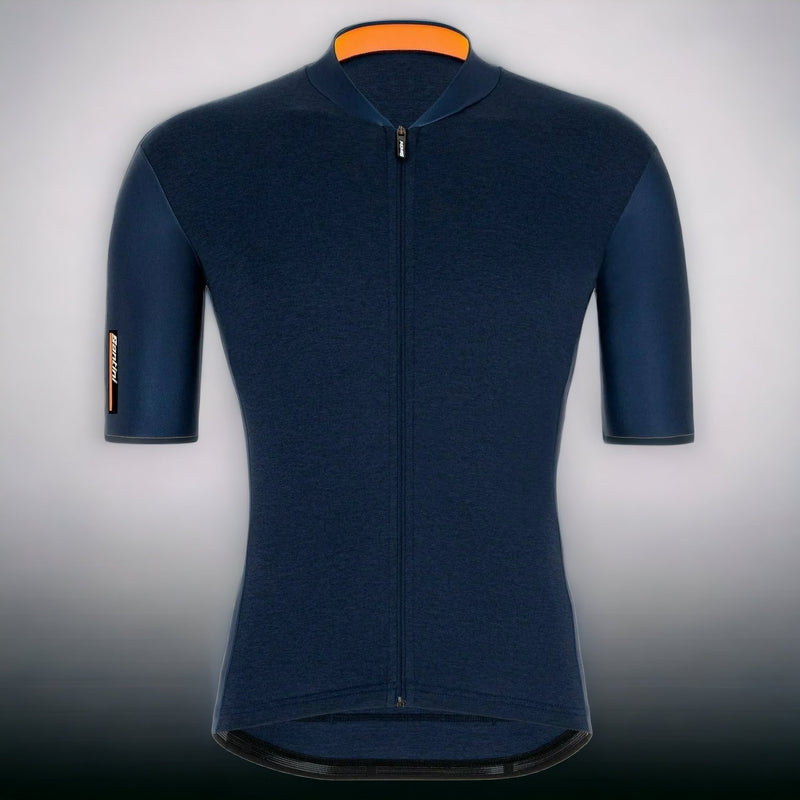 EX Display Santini SS21 Color Short Sleeve Jersey Nautica Blue - Large