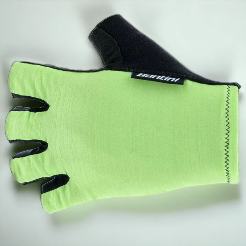 EX Display Santini SS21 Cubo Cycling Gloves Flashy Green - Extra Large