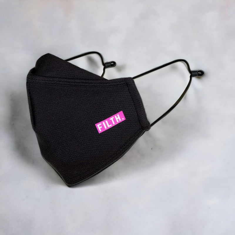 EX Display Muc-Off Filth Reusable Face Mask Black - Large