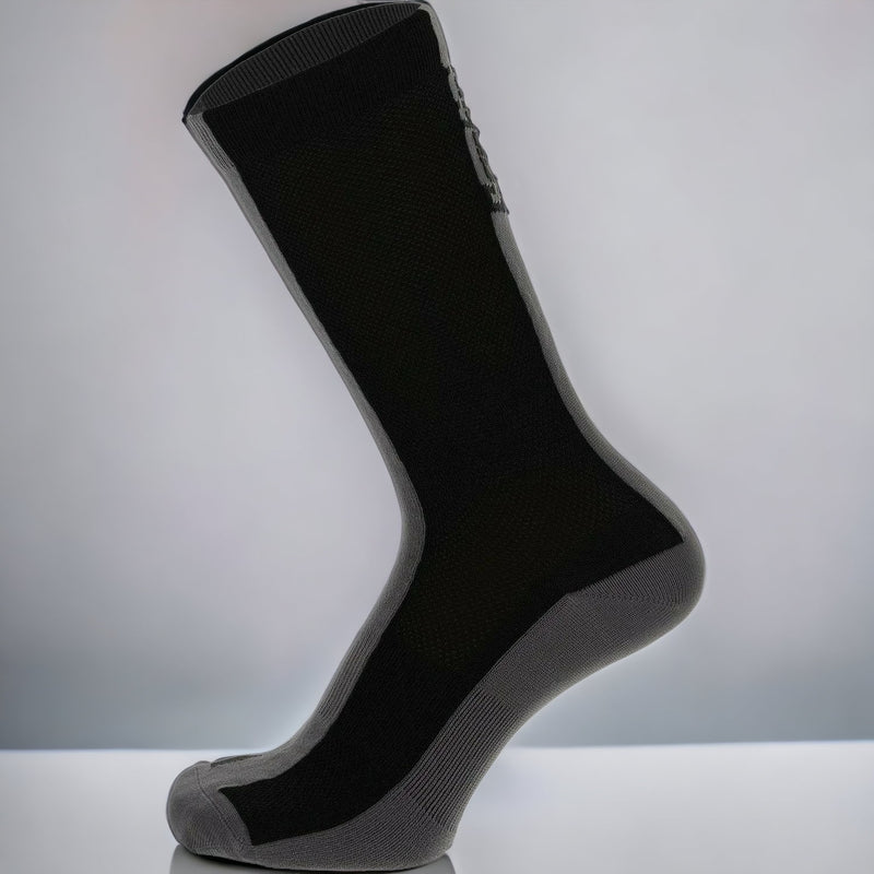 EX Display Santini AW21 Mid-Season High Profile Socks Block Colour Black - Extra Large