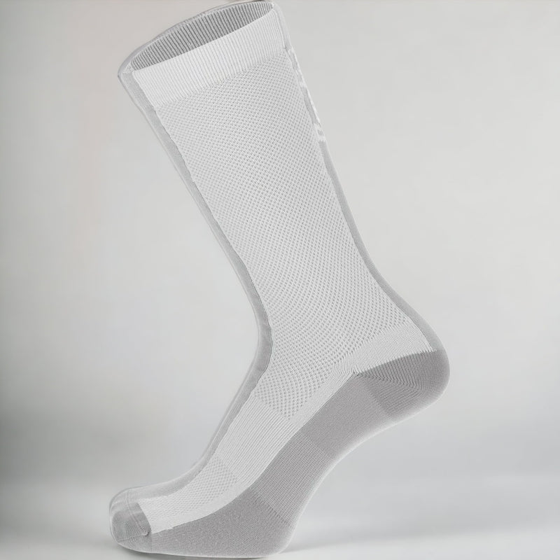 EX Display Santini AW21 Mid-Season High Profile Socks Block Colour White - Extra Large