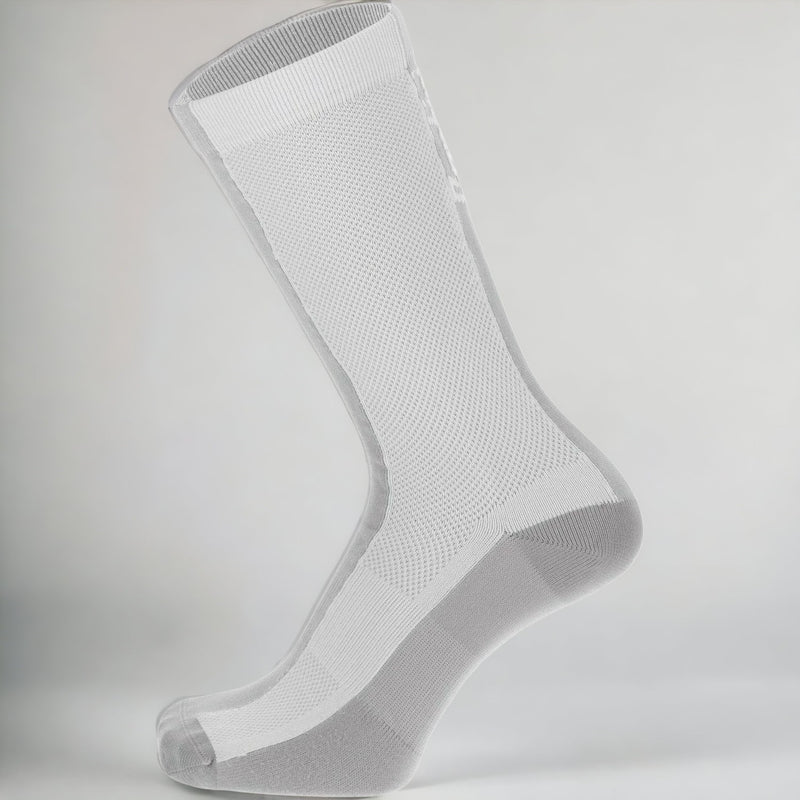 EX Display Santini AW21 Mid-Season High Profile Socks Block Colour White - Medium