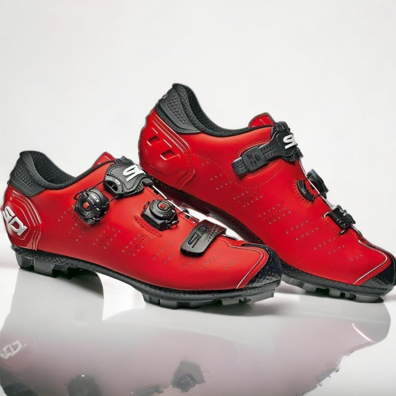 EX Display Sidi Dragon 5 SRS MTB Shoes Matt Red / Black - 45