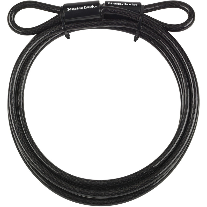 Master Lock Looped End Cable Black