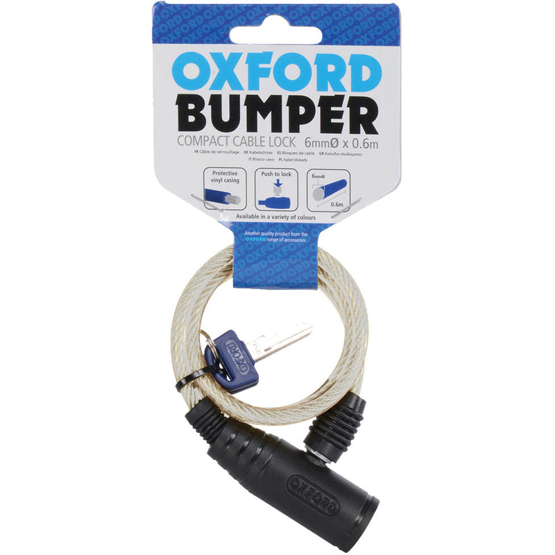 Oxford Bumper Cable Lock Clear