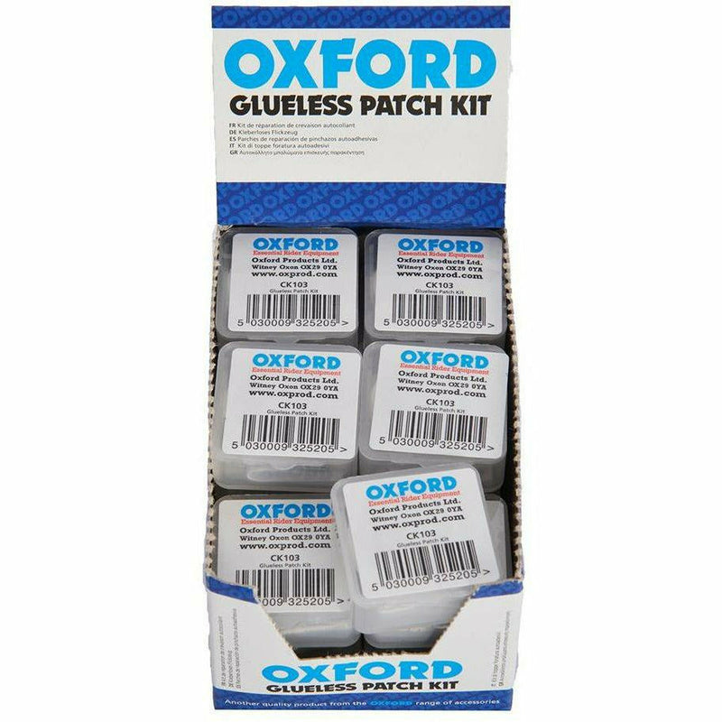 Oxford Cycle Puncture Repair Glueless Kit - Box Of 24
