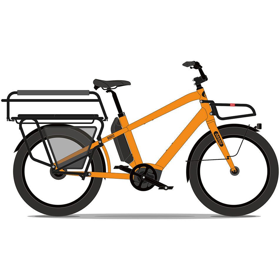 Benno Bikes Boost Performance Fully Loaded Universal Bikes Neon Orange