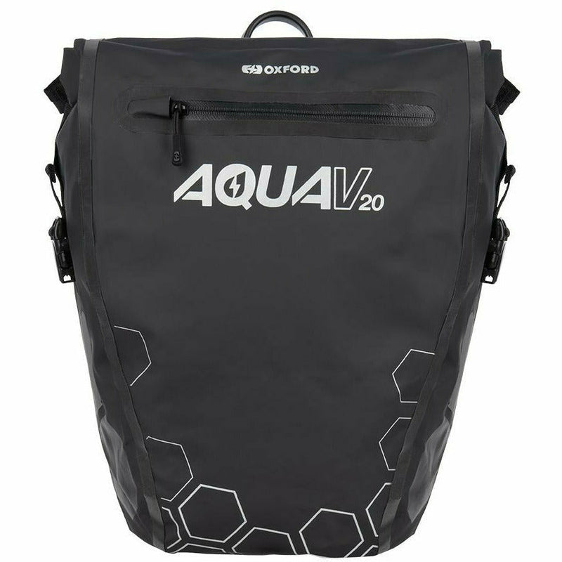Oxford Aqua V 20 Single QR Pannier Bag Black