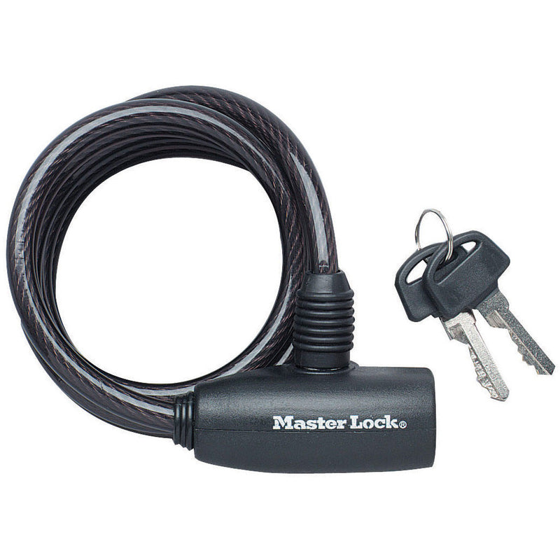 Master Lock Cable Key Lock Black