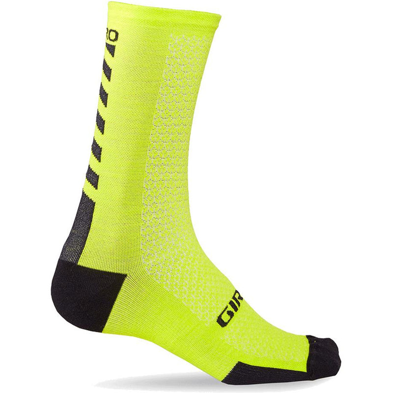 Giro HRC+ Merino Wool Cycling Socks 2019 Bright Lime / Black
