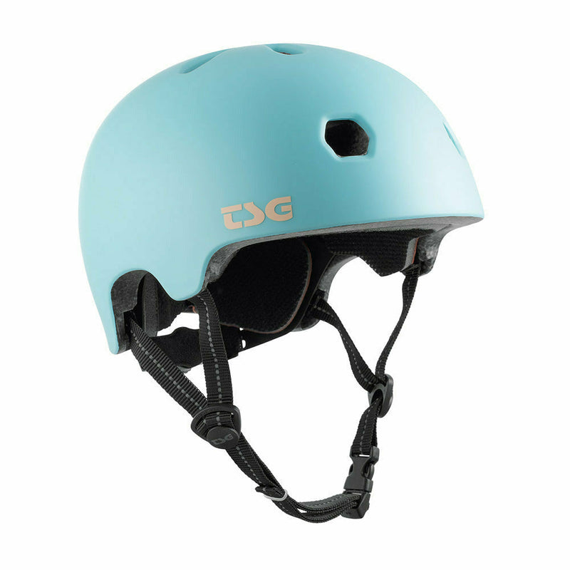 TSG Meta Solid Colour Helmets Satin Blue Tint