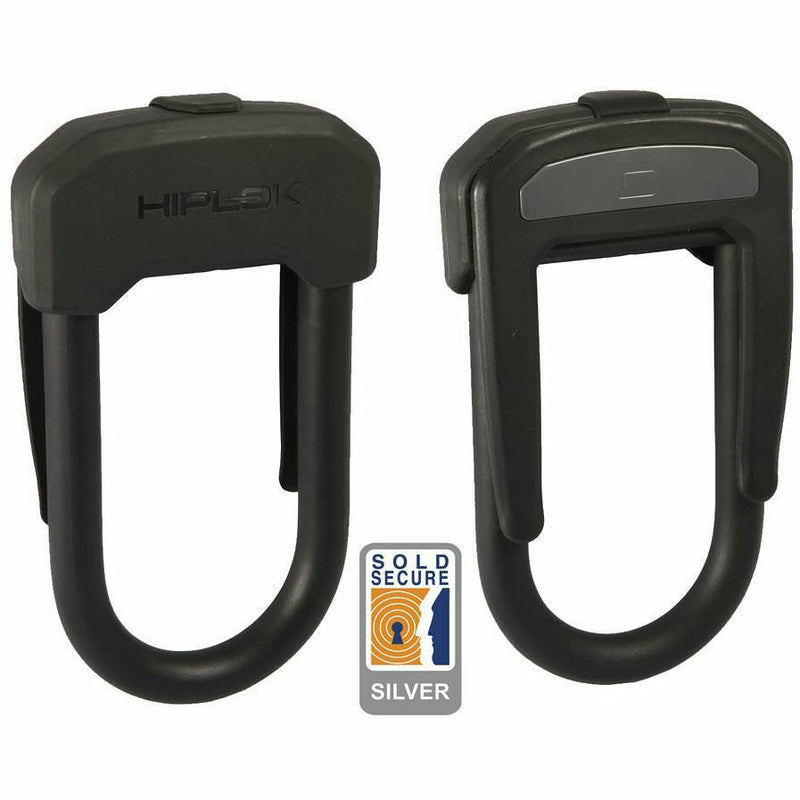 Hiplok D Lock Hardened Steel Sold Secure - 13 MM X 14 X 7 CM Black