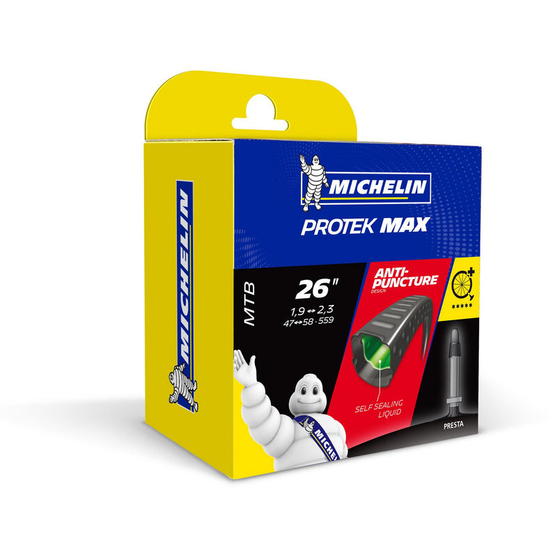 Michelin Protek Max Presta 40 MM MTB Inner Tubes Black