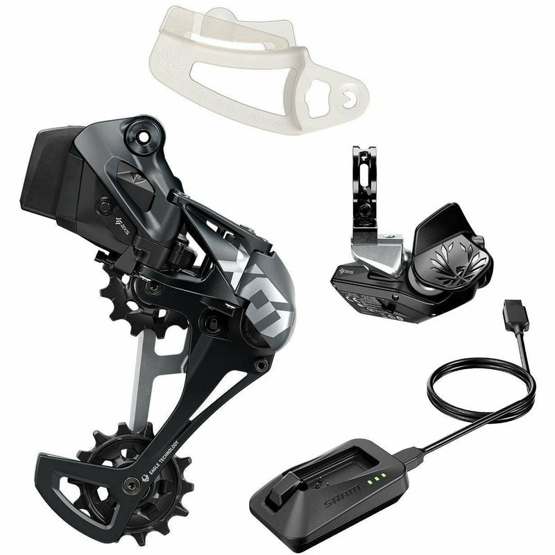 SRAM X01 Eagle AXS Upgrade Kit Rear Der W / Battery And Battery Protector / Rocker Paddle Controller W / Clamp / Charger / Cord / Chain Gap Tool Lunar