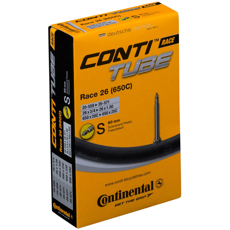 Continental Presta 60 MM Valve Race Tube Black
