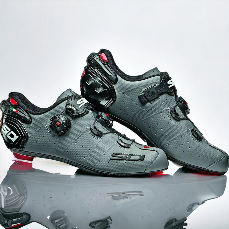 EX Display Sidi Wire 2 Carbon Road Shoes Matt Grey / Black - 40.5