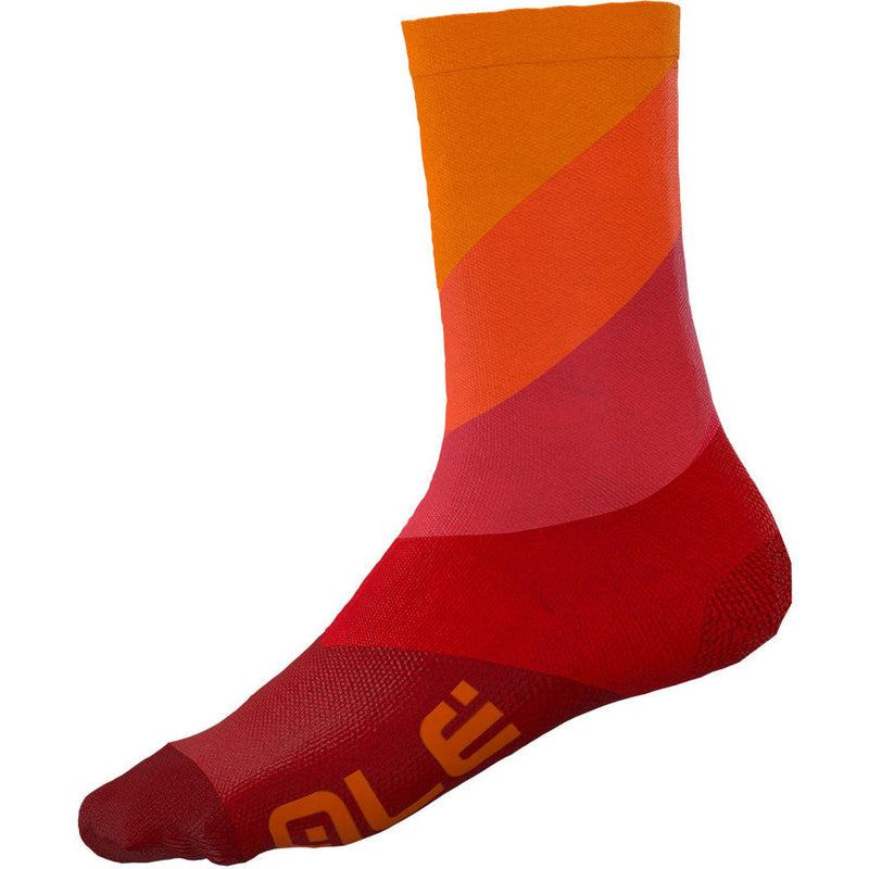 Ale Clothing Diagonal Digitopress Q-Skin 16 CM Socks Red