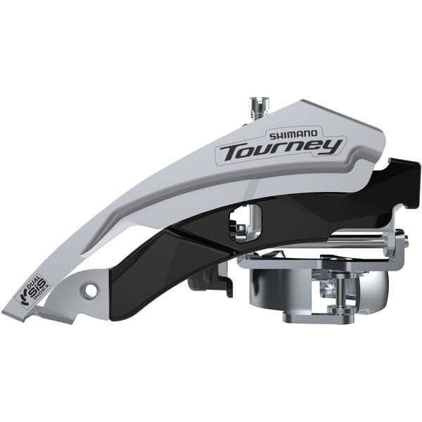 Shimano Tourney / TY FD-TY601 Tourney Front Mech Triple Top Swing Dual Pull 66-69 For 48T Black / Silver