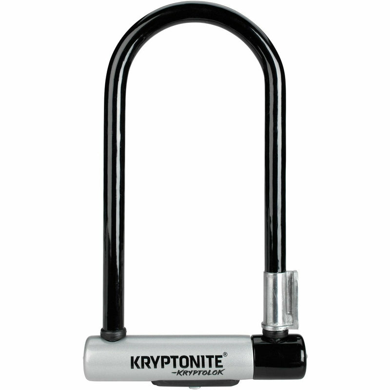 Kryptonite Kryptolok Standard U-Lock With With Flexframe Bracket Gold Sold Secure Black / Silver