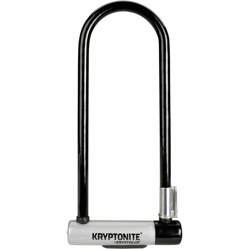 Kryptonite Kryptolok Long Shackle U-Lock With With Flexframe Bracket Gold Sold Secure Black / Silver