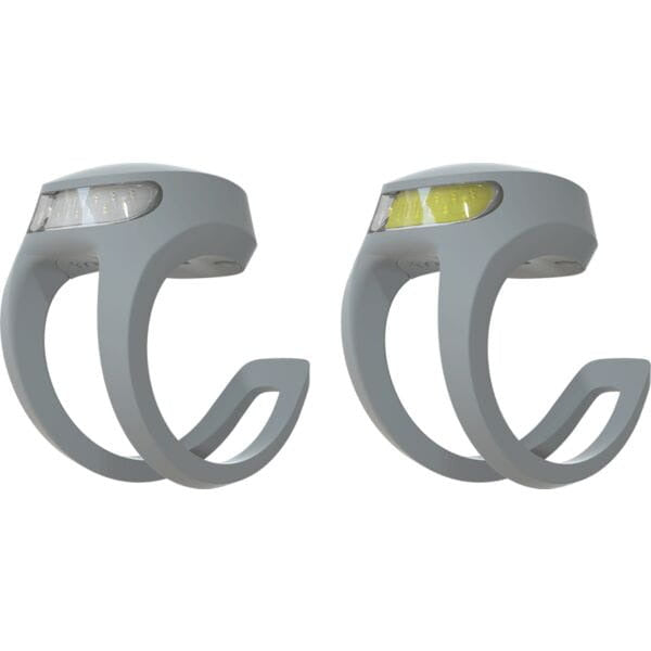 Knog Frog V3 Rechargeable Abyss Light Grey - Twin Pack