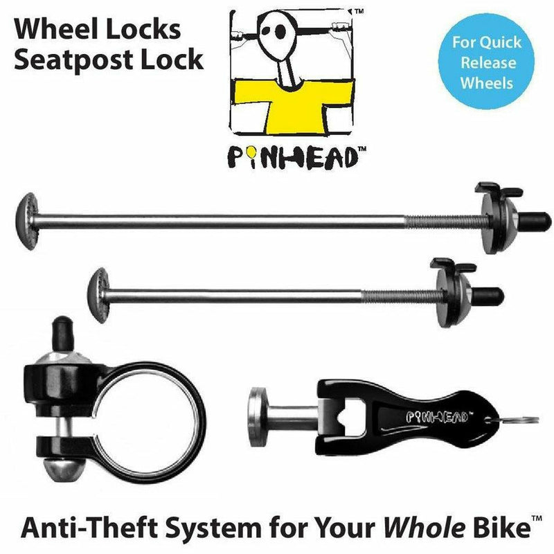 Pinhead Locks Quick Release For Wheels / Seatpost - Pack Of 3