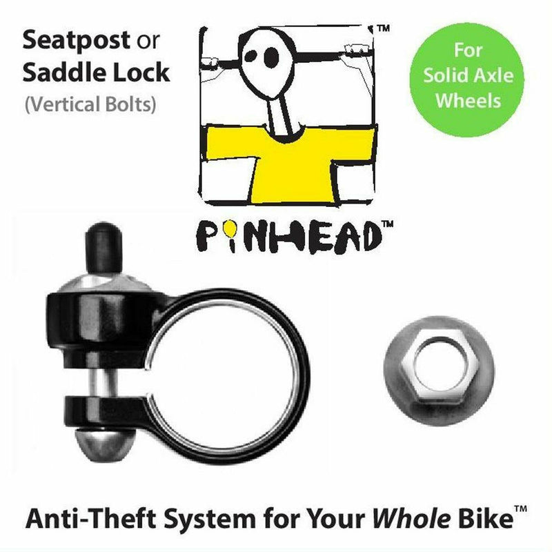 Pinhead Locks Seatpost / Saddle Lock Solid Axle