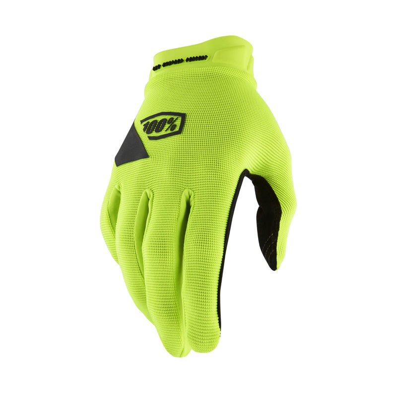 100% Ridecamp Gel Gloves Fluo Yellow