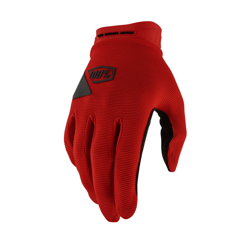 100% Ridecamp Gel Gloves Red