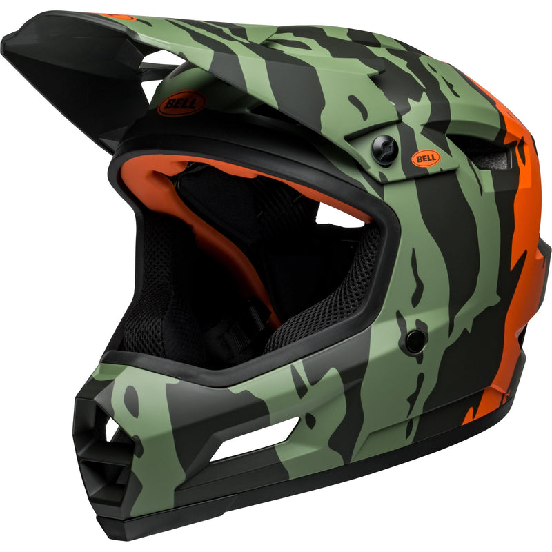 Bell Sanction 2 DLX Mips MTB Full Face Helmet Ravine Matt Dark Green / Orange