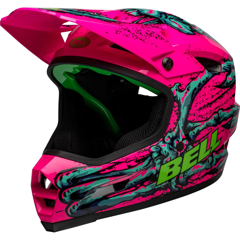Bell Sanction 2 DLX Mips MTB Full Face Helmet Bonehead Gloss Pink / Turquoise