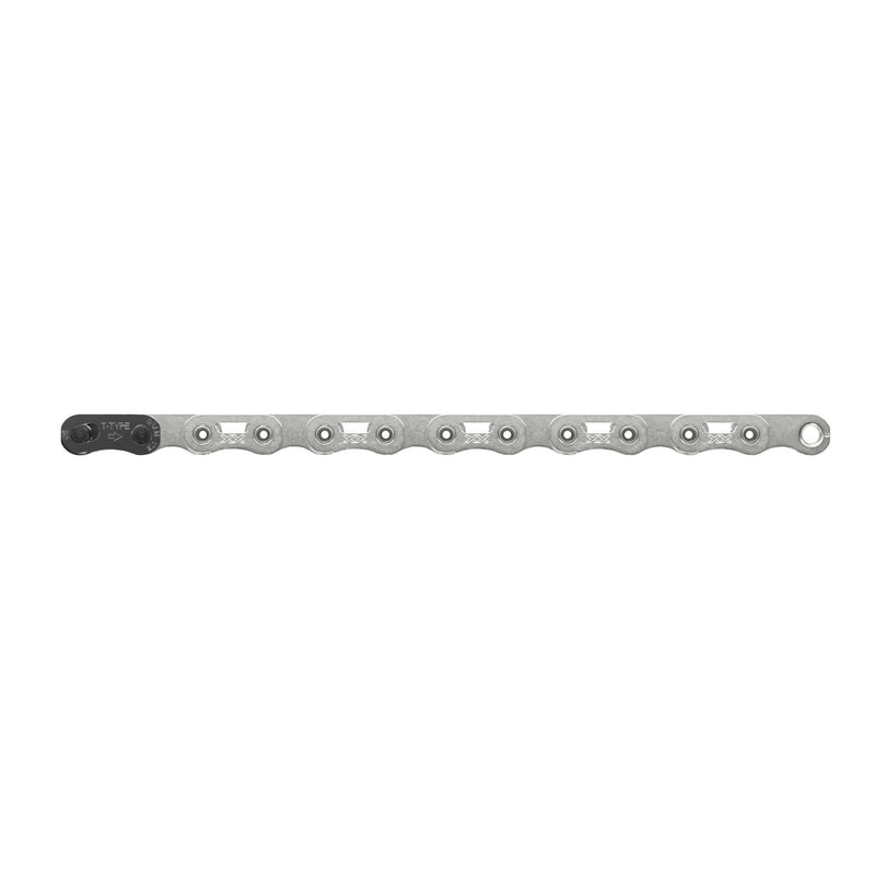 SRAM Chain XXSL T-Type Eagle Silver Hollowpin 126 Links With Powerlock T-Type PVD 1 Piece Black