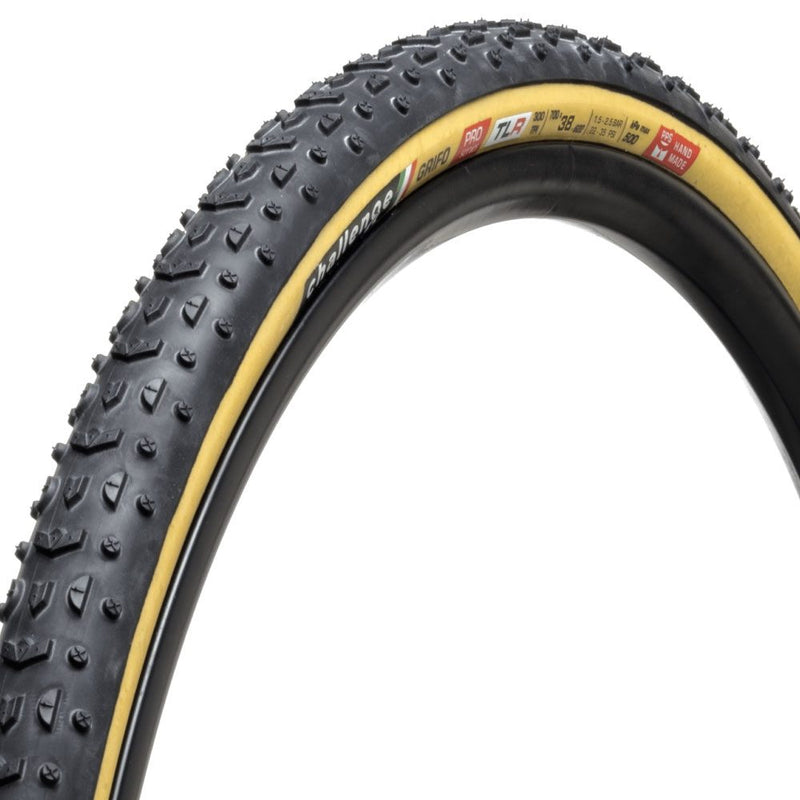 Challenge Grifo Pro Handmade Tubeless Ready 300 TPI Tyres Tan