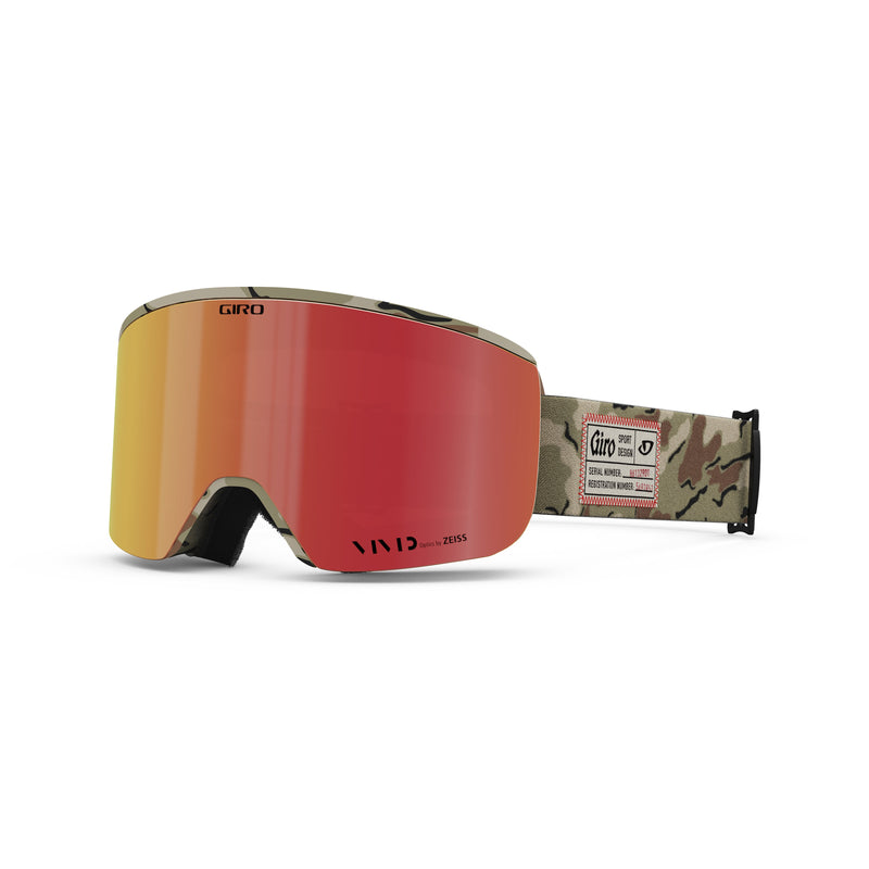 Giro Axis Snow Goggle Green Surplus - Vivid Ember / Vivid Infrared Lens