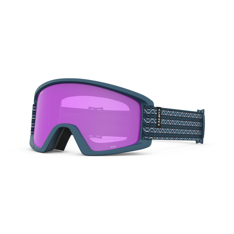 Giro Dylan Ladies Snow Goggle Harbor Blue Sequence - Amber Pink / Yellow Lens