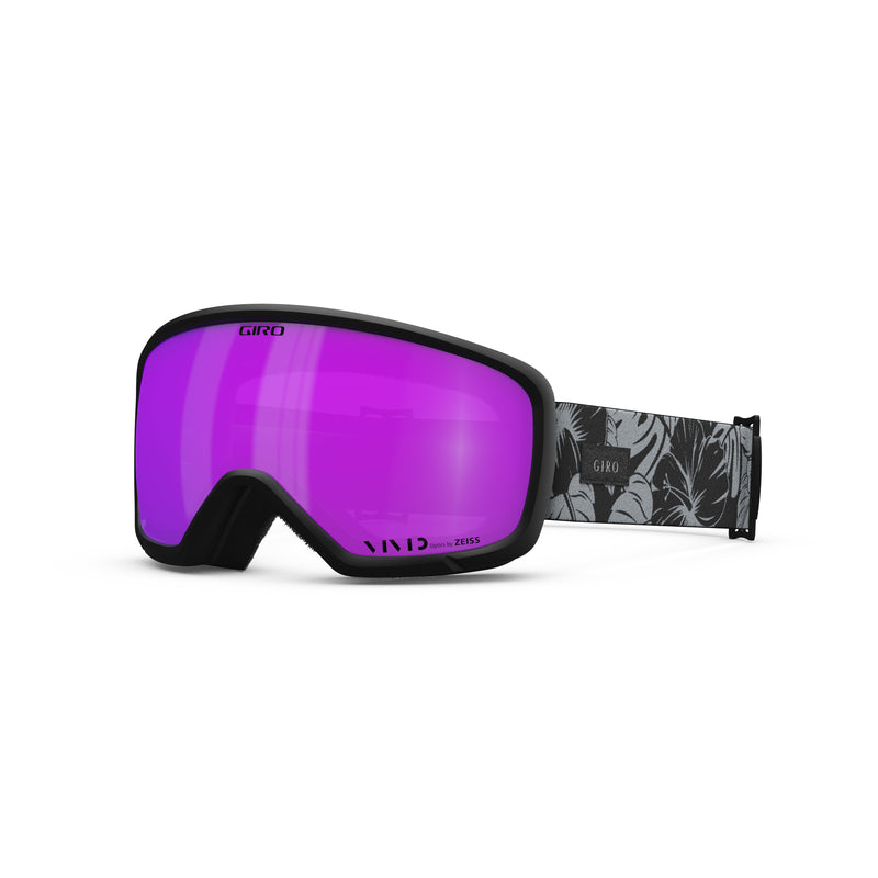 Giro Millie Ladies Snow Goggle Black & Grey Botanical LX - Vivid Pink Lens