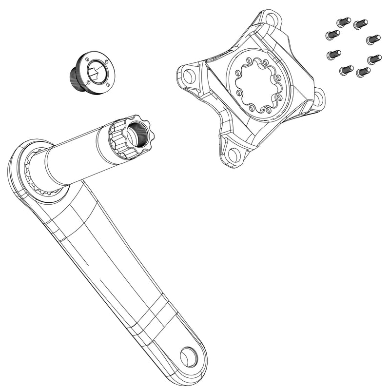 SRAM Crank Arm Bolt Kit Self-Extracting M18 / M30 Dub XX & XXSL D1