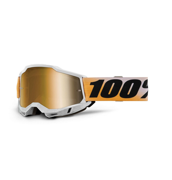 100% Accuri 2 Goggles Shiv / Mirror True Gold Lens