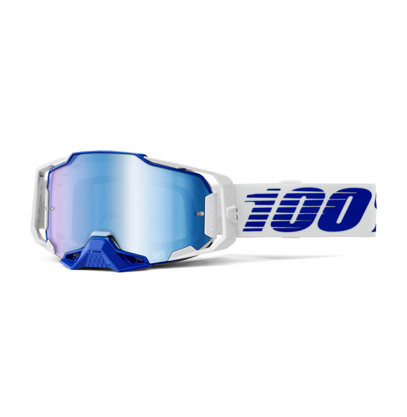 100% Armega Goggles Blue / Mirror Blue Lens