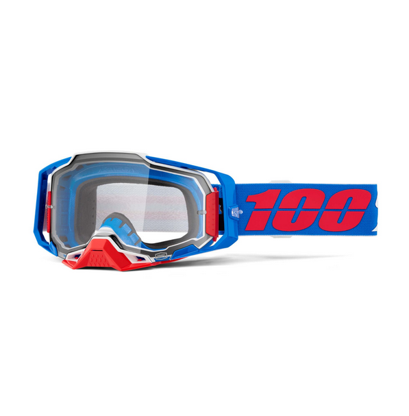 100% Armega Goggles Ironclad / Clear Lens