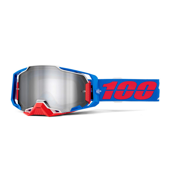 100% Armega Goggles Ironclad / Mirror Silver Lens